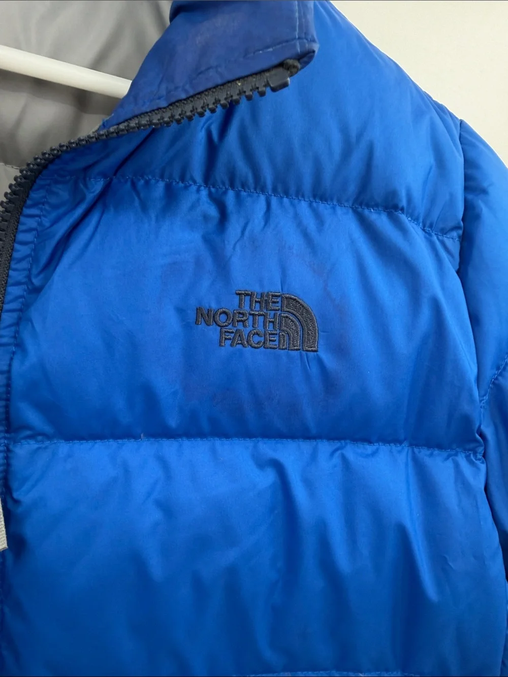 The North Face Boys Royal Blue Quilted Puffer Jacket Size XL